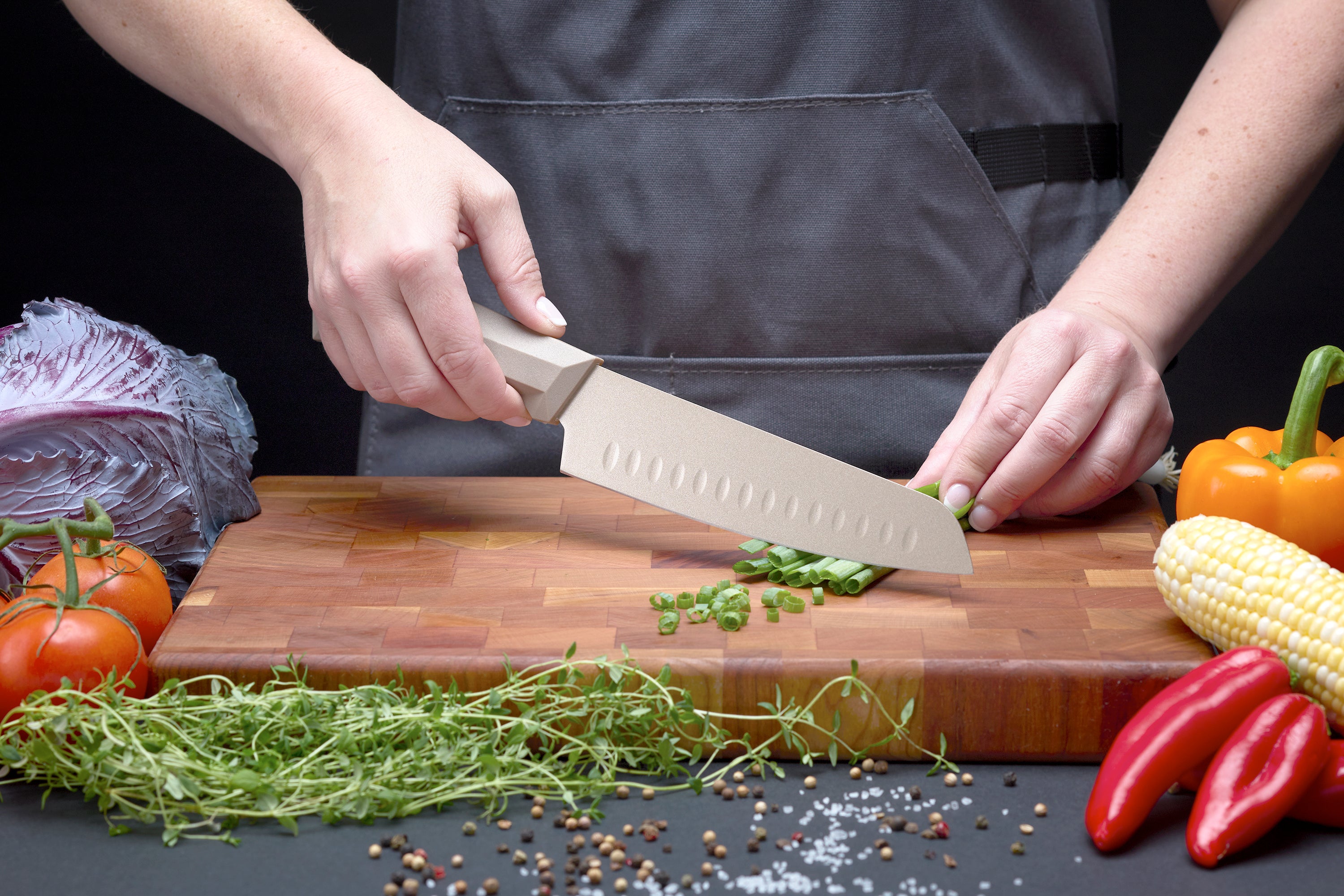 Boulder Series 15 Piece Cutlery Set // Champagne Gold