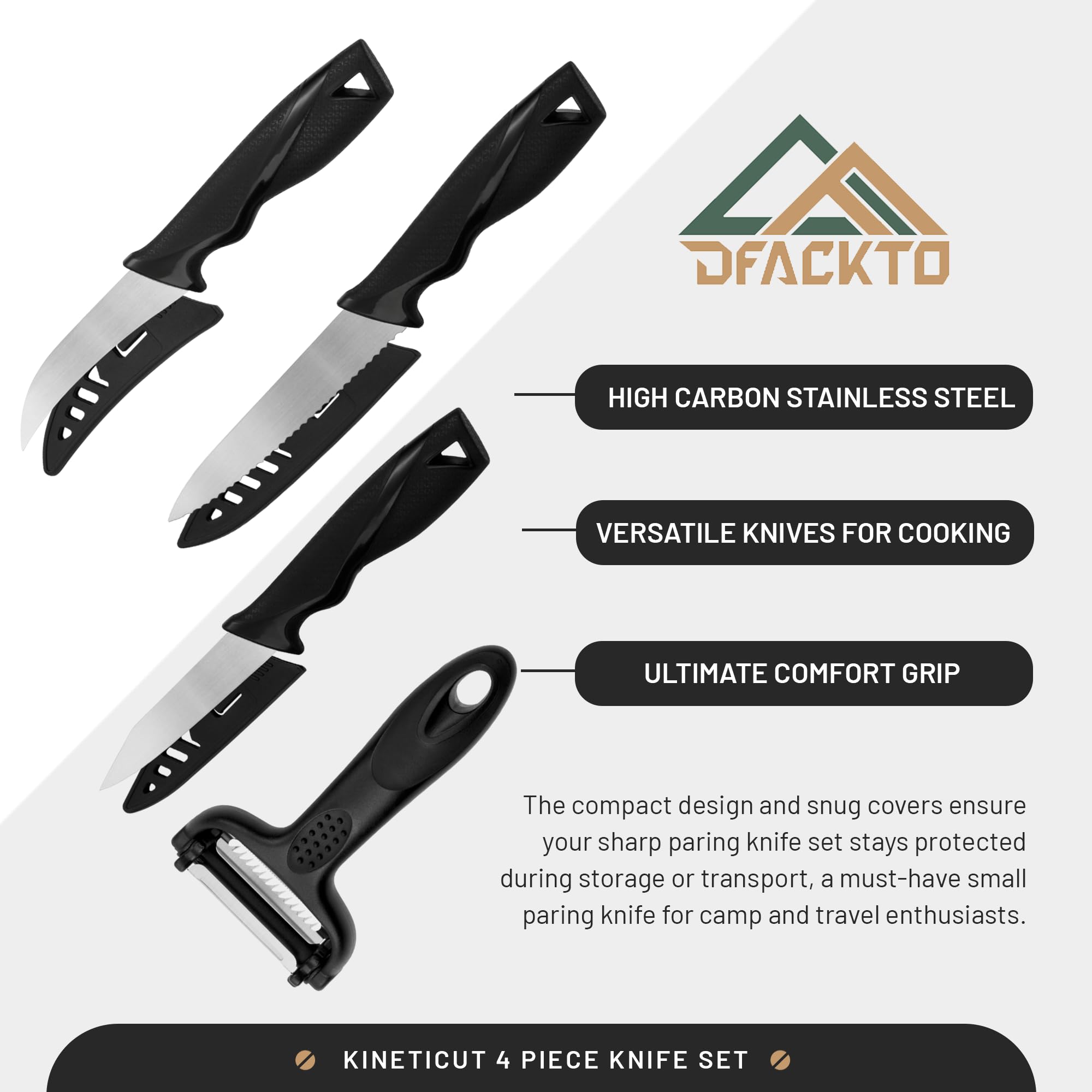 7-Piece Paring Knife Set with Kitchen Peeler