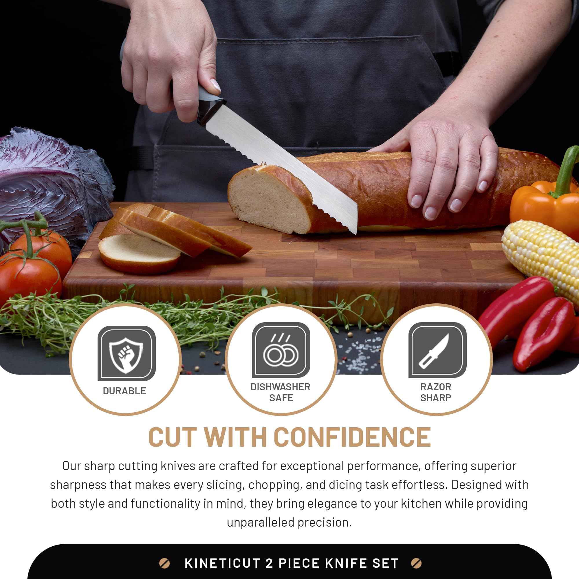 2-Piece Serrated Knife Set