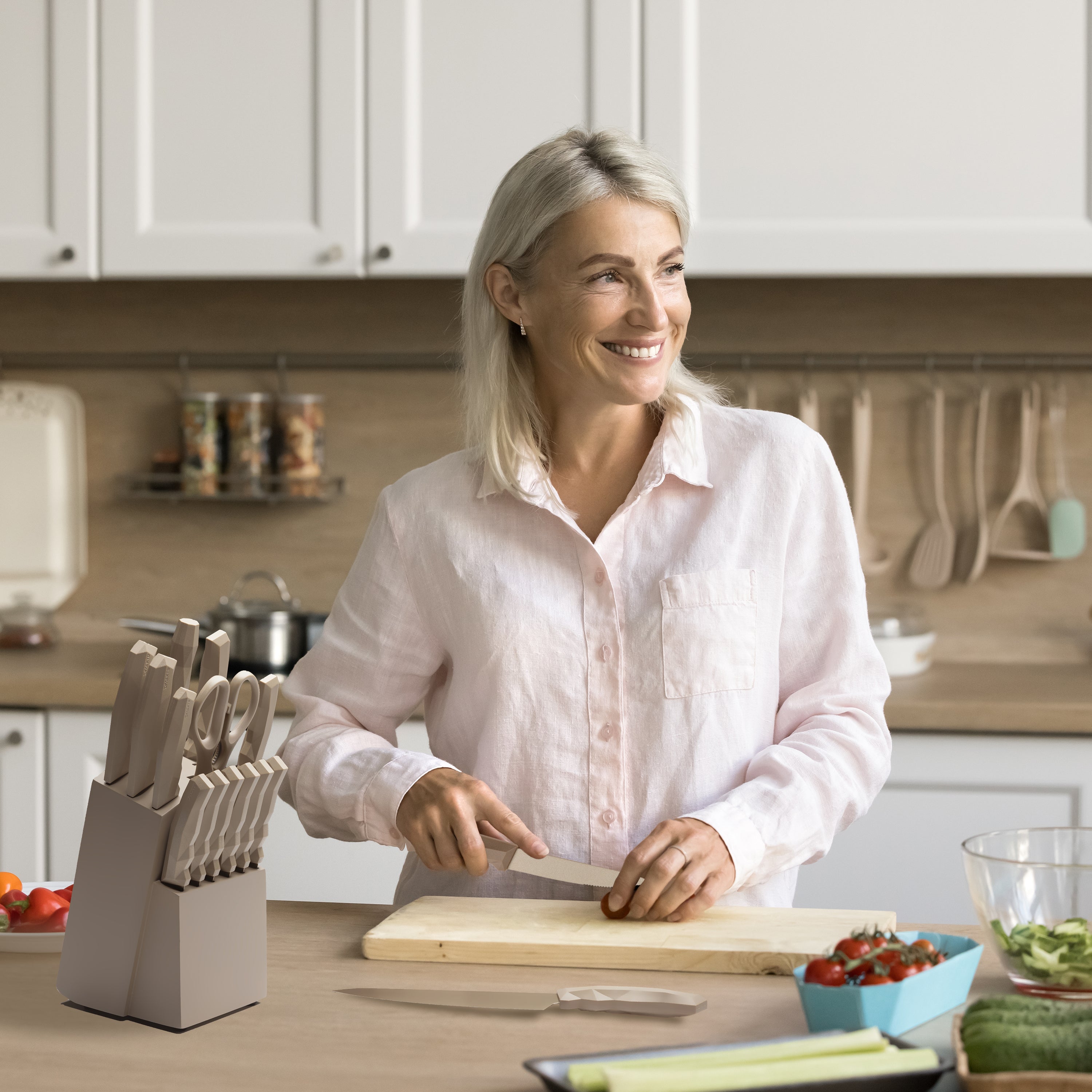 Boulder Series 15 Piece Cutlery Set // Champagne Gold