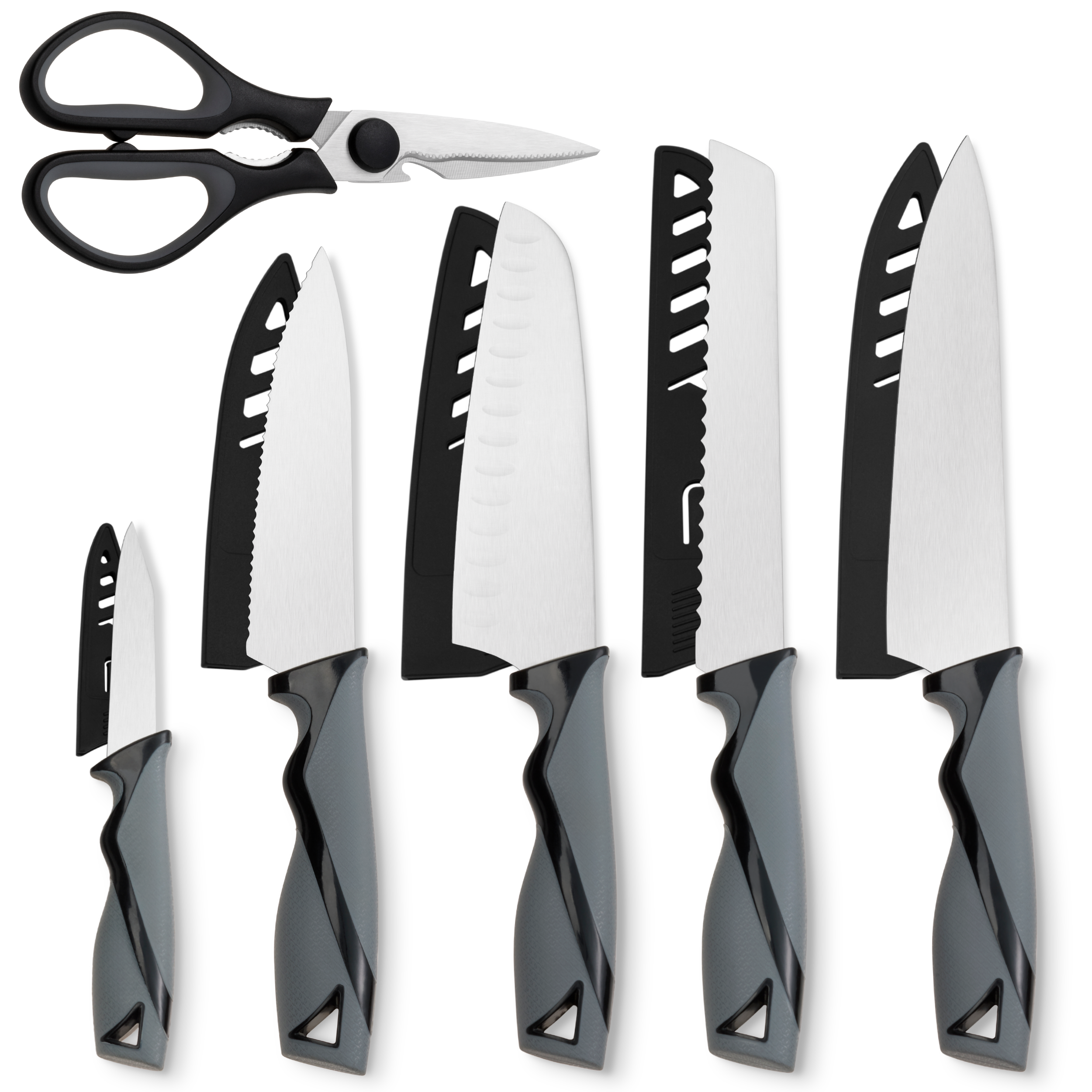 6-Piece Kitchen Knife Set with Scissors