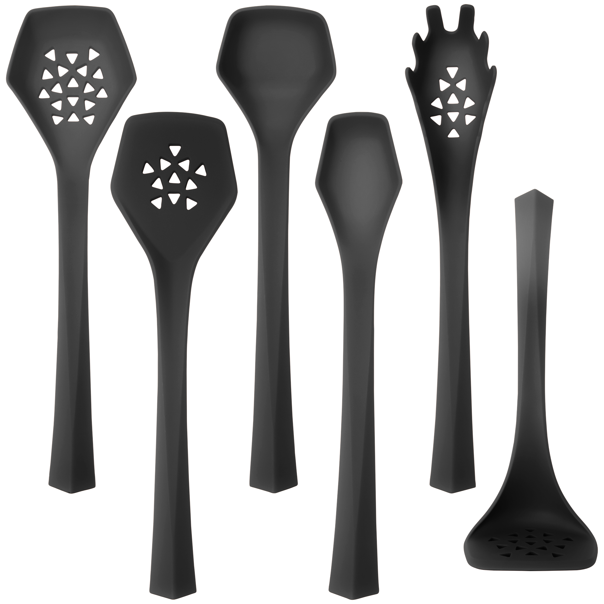 6 Piece Heavy Duty Kitchen Utensil Set // Black