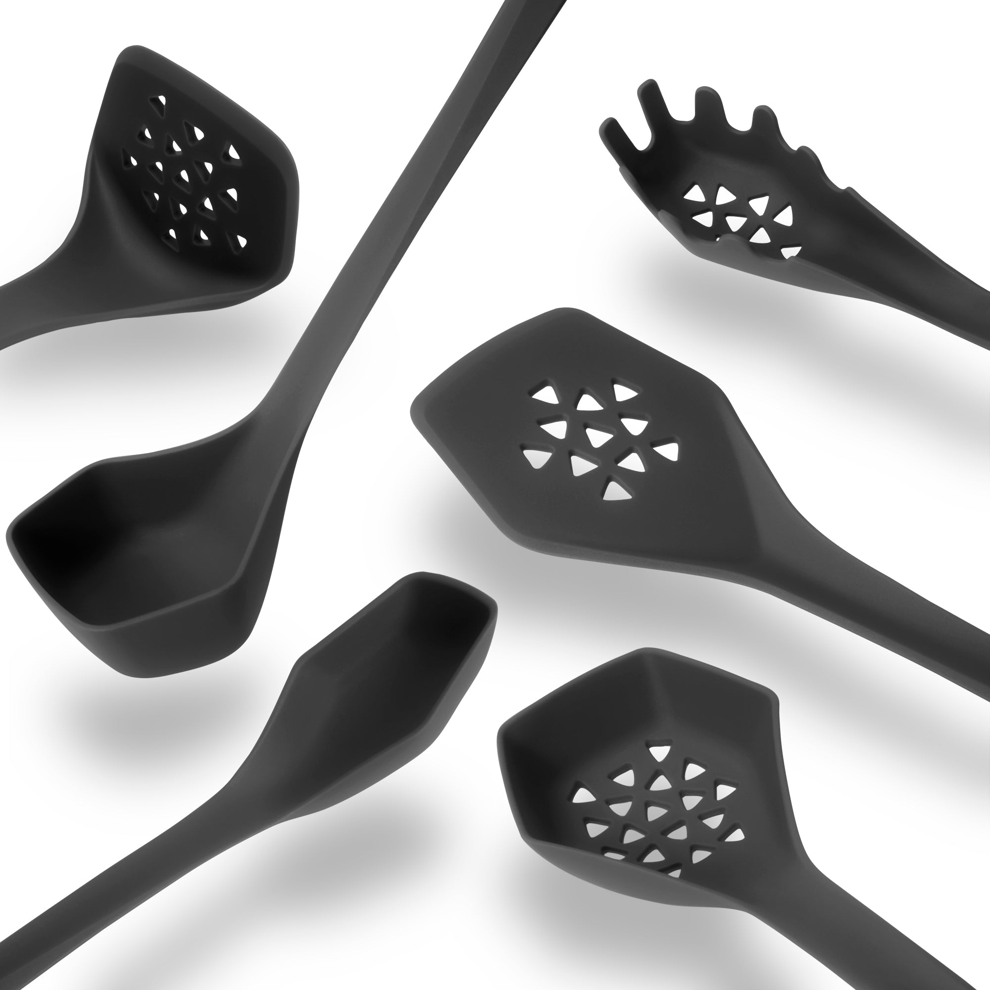 6 Piece Heavy Duty Kitchen Utensil Set // Black