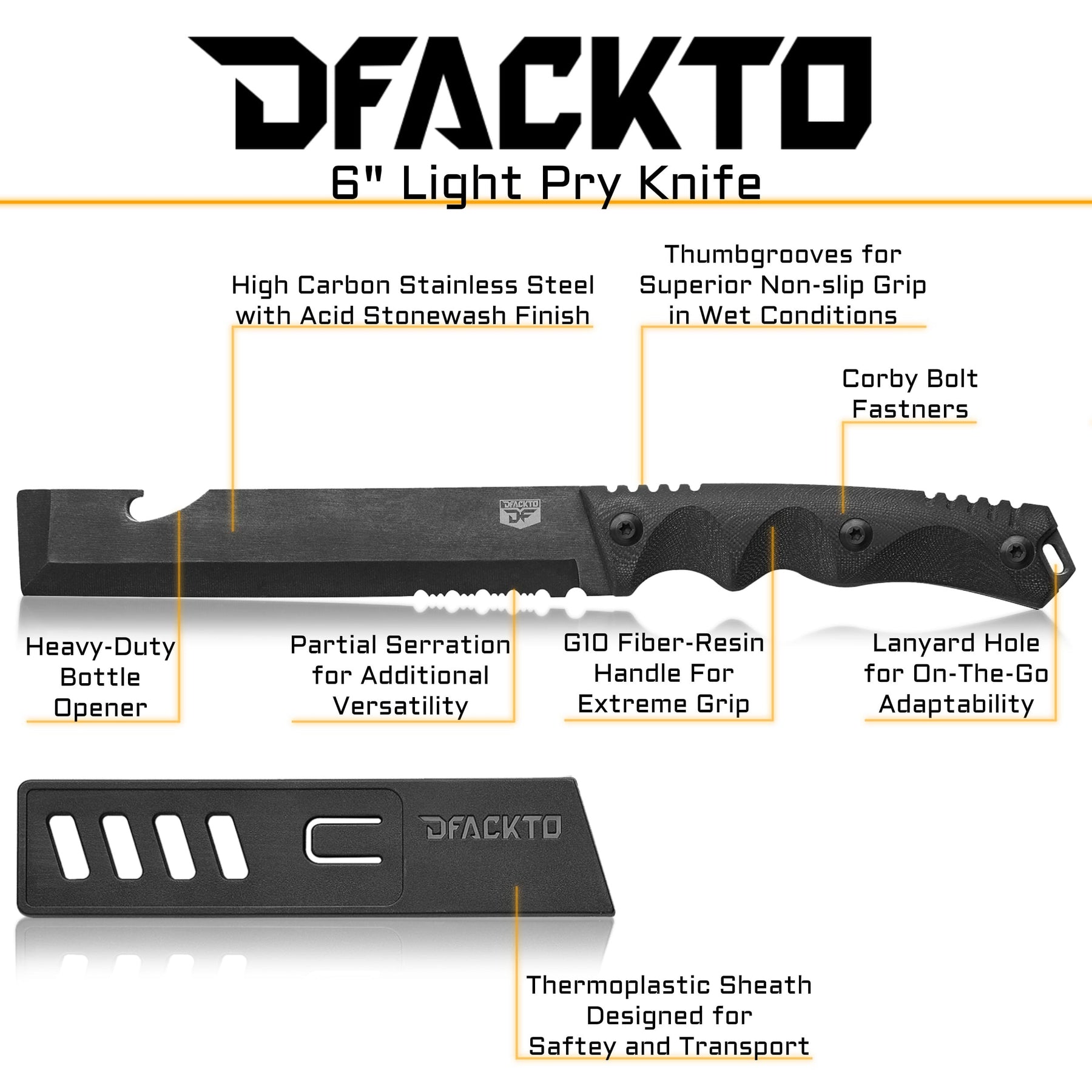 6" Light Pry Knife
