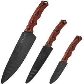  Dalstrong 3 Piece Knife Set - Gaia Series - Chef Knife, Santoku  Knife, Paring Knife - High-Density Wood Fiber Handle - Sustainable and  Eco-friendly Kitchen - Sheaths : Home & Kitchen