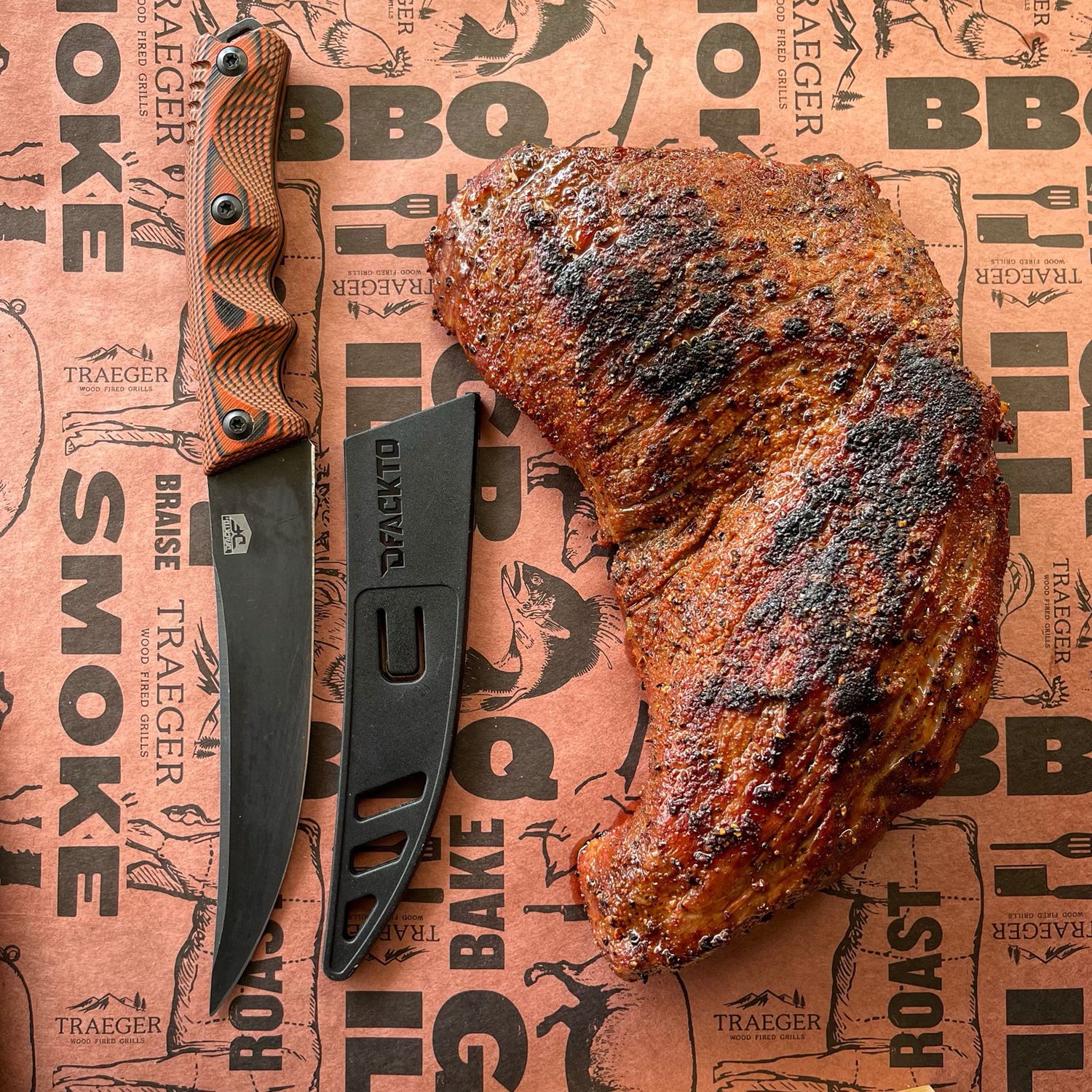 6" Hybrid Boning & Fillet Knife // Orange Handle