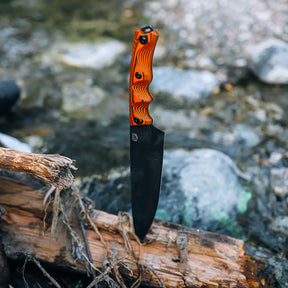 8" Chef Knife // Orange Handle