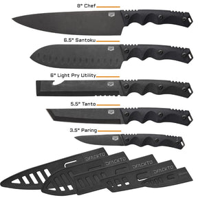 DFACKTO Set Knife Size Infographic
